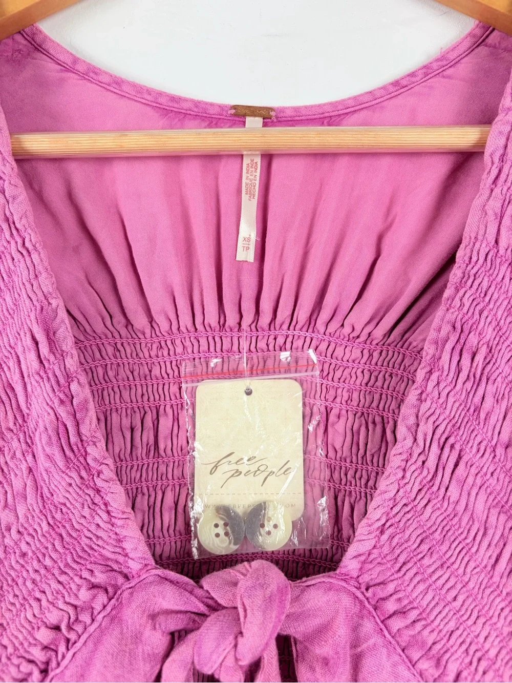 NWT Free People String of Hearts Maxi Dress Pink XS